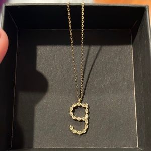 MAJE Gold Initial Necklace (Letter G)